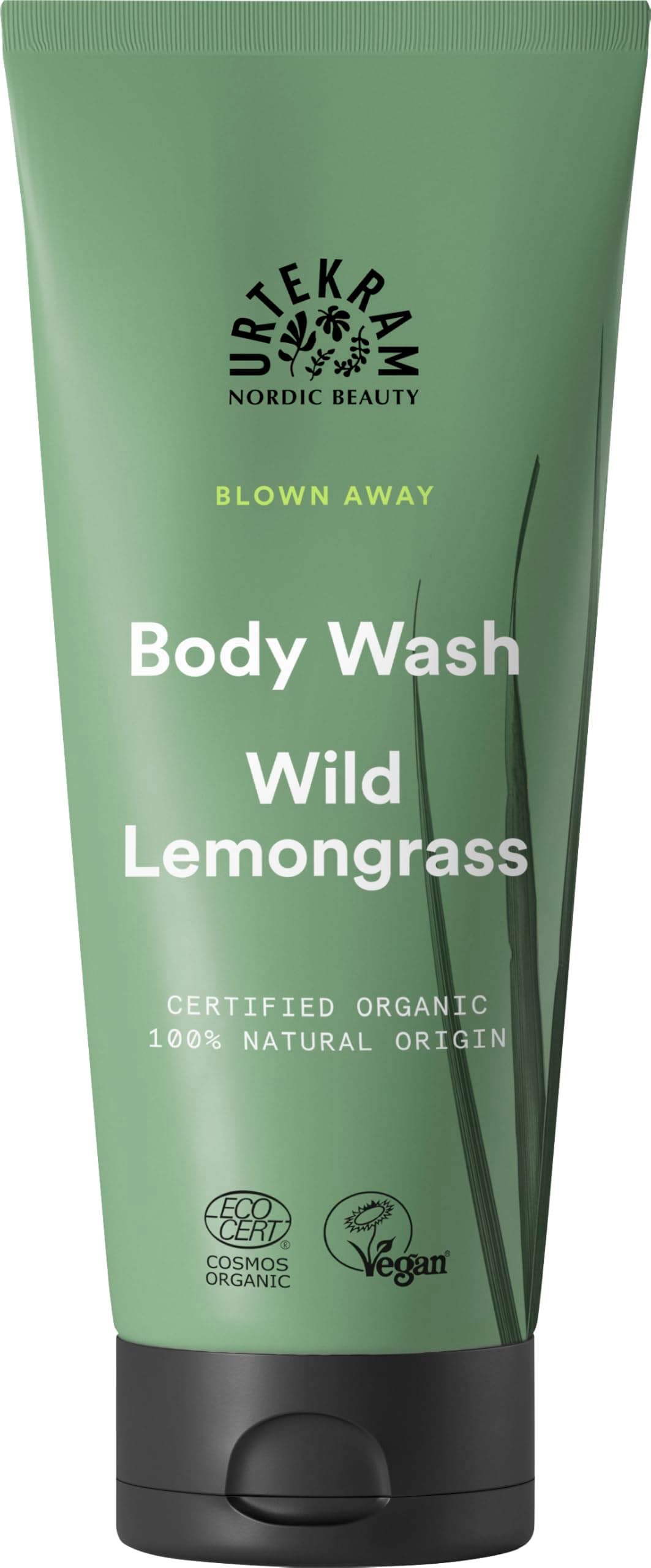 – Blown Away Wild Lemongrass Bodywash, 200ml - 100% Organic | Aloe Vera & Citrus for Moisturized & Soft Skin | Vegan