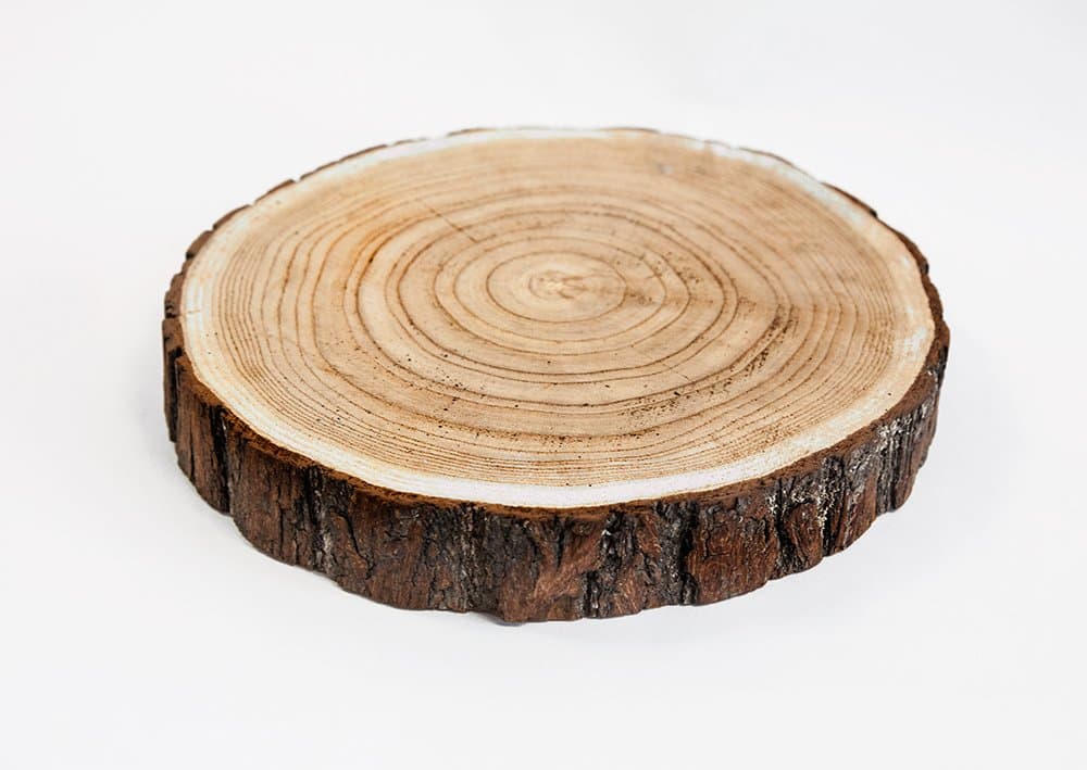 Large Christmas Rustic Wooden Slice 30 cm - 37cm Wood Log Slab Cake Stand Rustic Wedding Decor Centrepiece