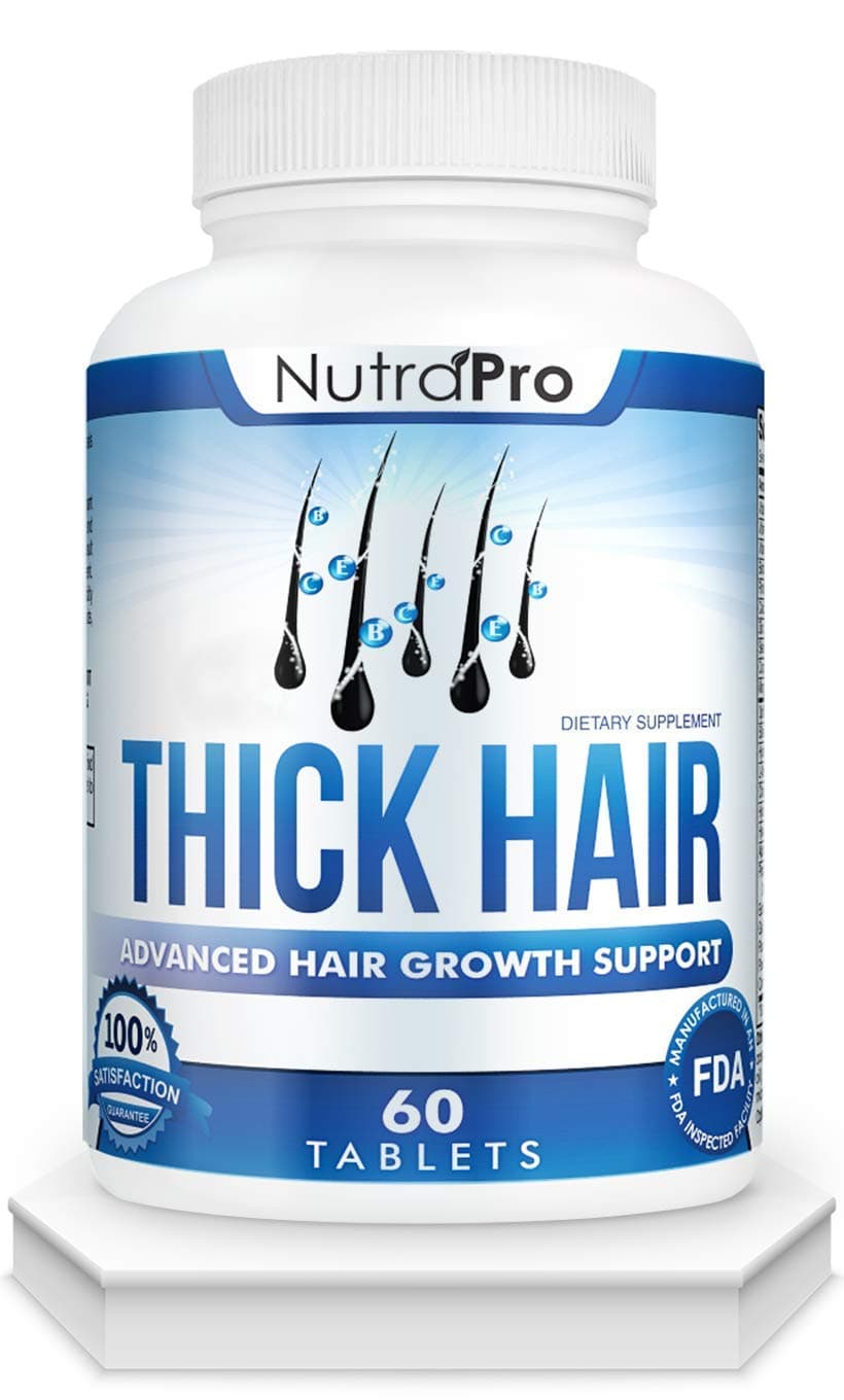 Thick Hair Growth Vitamins– Hair Growth Pills With DHT Blocker Stimulates Faster Growth for Weak, Thinning Hair–Biotin Hair Supplements with Keratin & Collagen Helps Men&Women Grow Perfect Hair.