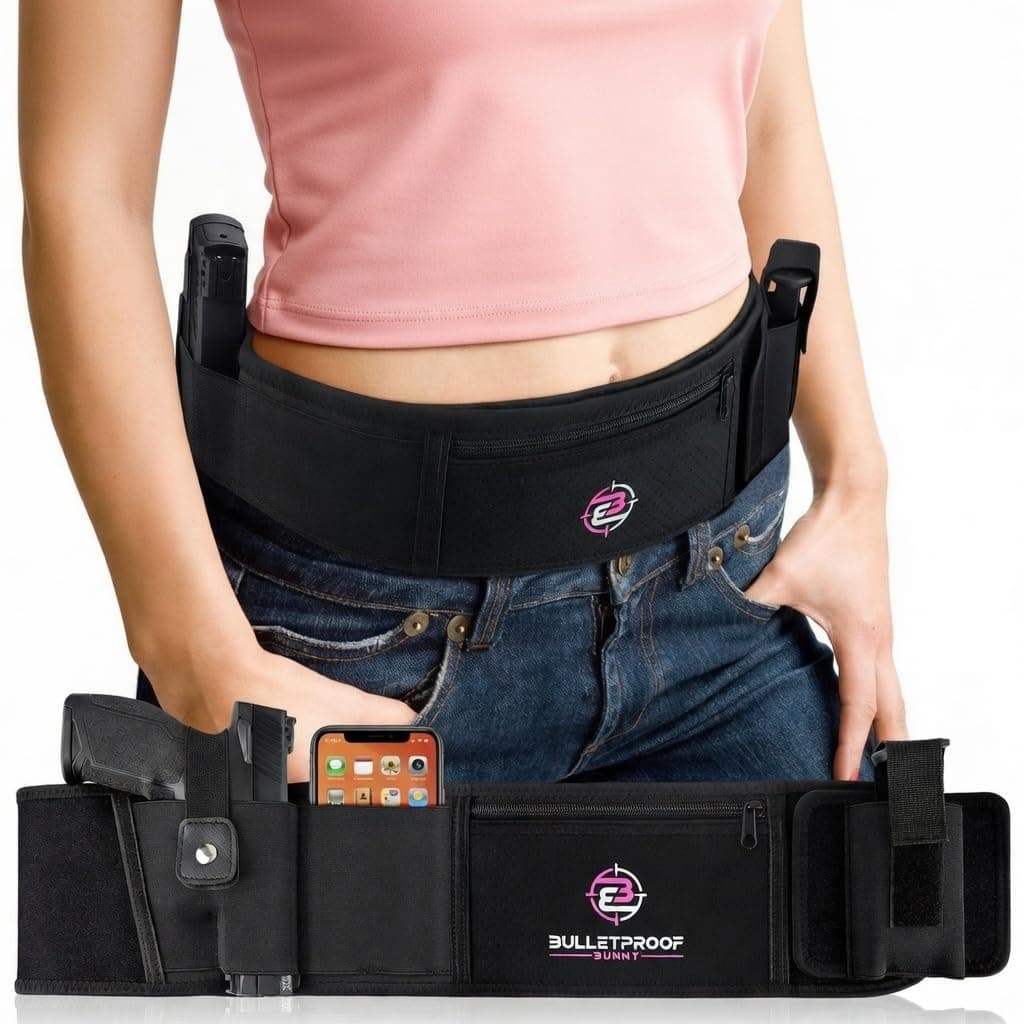 - Belly Band Holster for Concealed Carry - Gun Holster for Women - Fits Glock, Smith Wesson, Taurus, Ruger, Sig, and More -Breathable Neoprene Waistband Holster for Most Pistols and Revolvers