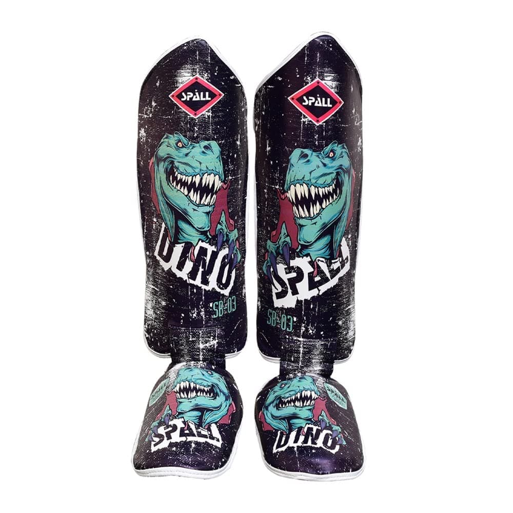 Shin Instep Guard Protective Leg S/M L/XL Blue White Black for Boxing Muay Thai Sparring Kickboxing MMA BJJ Karate Judo Practice Martial Arts Training Ideal for Men and Women By SPALL (S/M, Black)