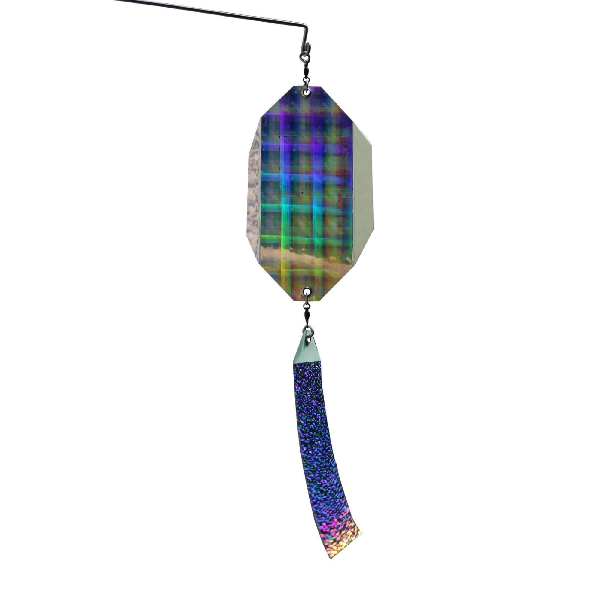 The Intimidator - Professional Grade Bird Deterrent w/Wind-Twisting Scare Rods - Motion-Activated Woodpecker Deterrent w/Reflective Discs - Scare Device Keeps Birds from Building Nests