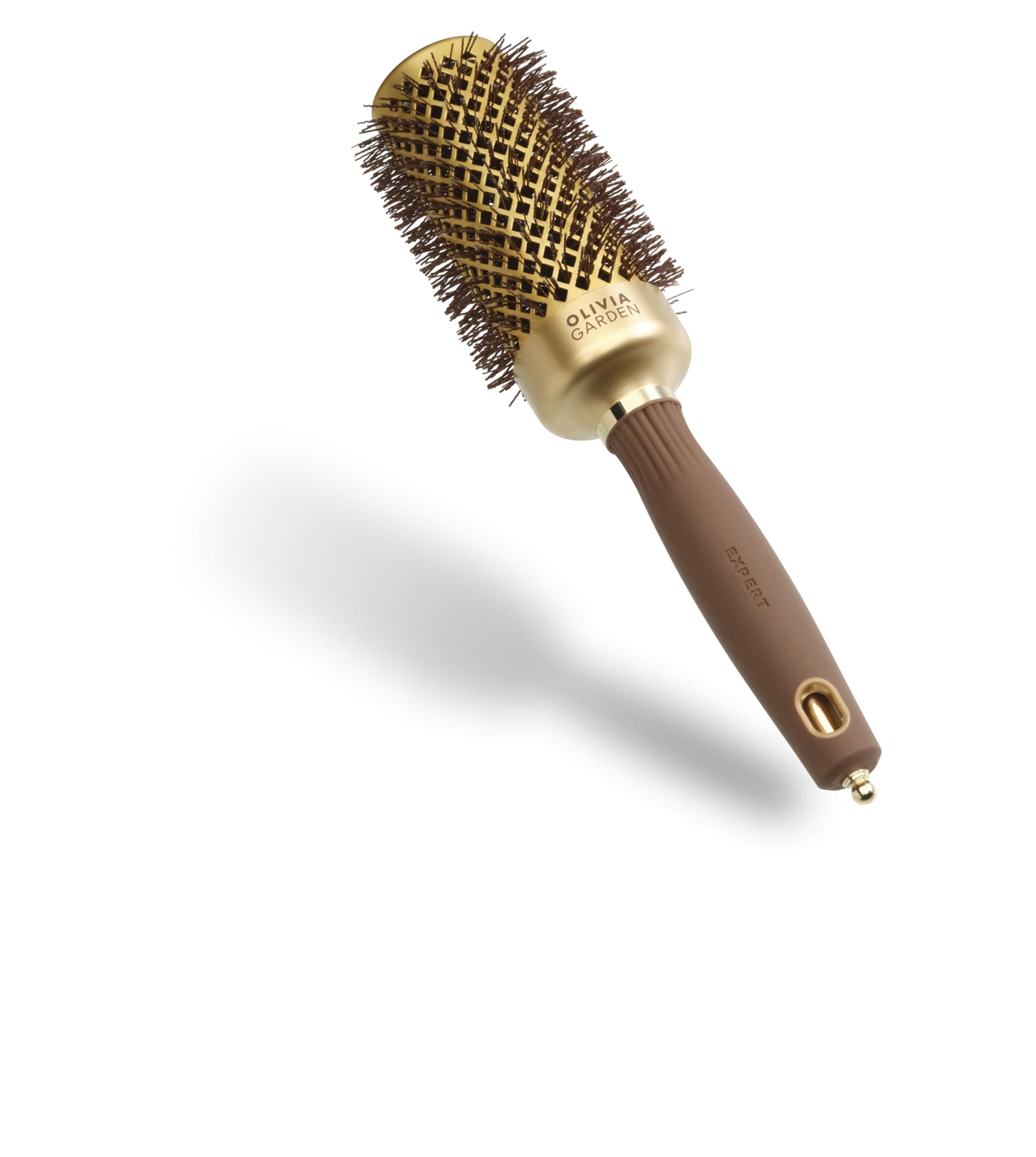 Expert Blowout Shine – Gold & Brown - 45 - Ceramic Coated Round Brush for Smooth Blowout, Frizz-Free Hair & Radiant Shine