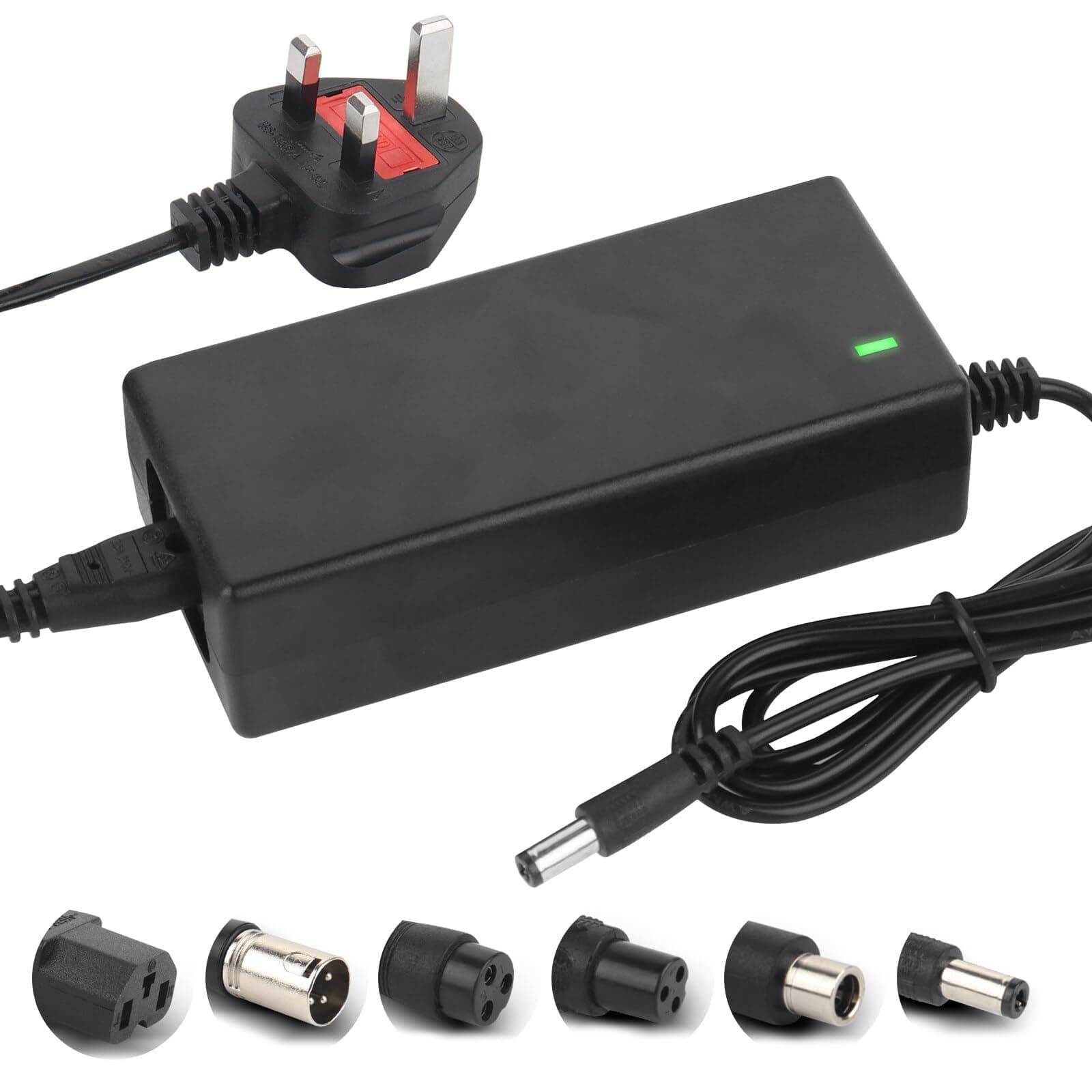 42V 2A Electric Scooter Charger, Scooter Charger 42v Mobility Scooters Battery Recharge, for 36V Li-ion Battery Electrify E-Bike Batterys Fast Recharge for M365 E Scooters Batterys Charging 6 Plugs