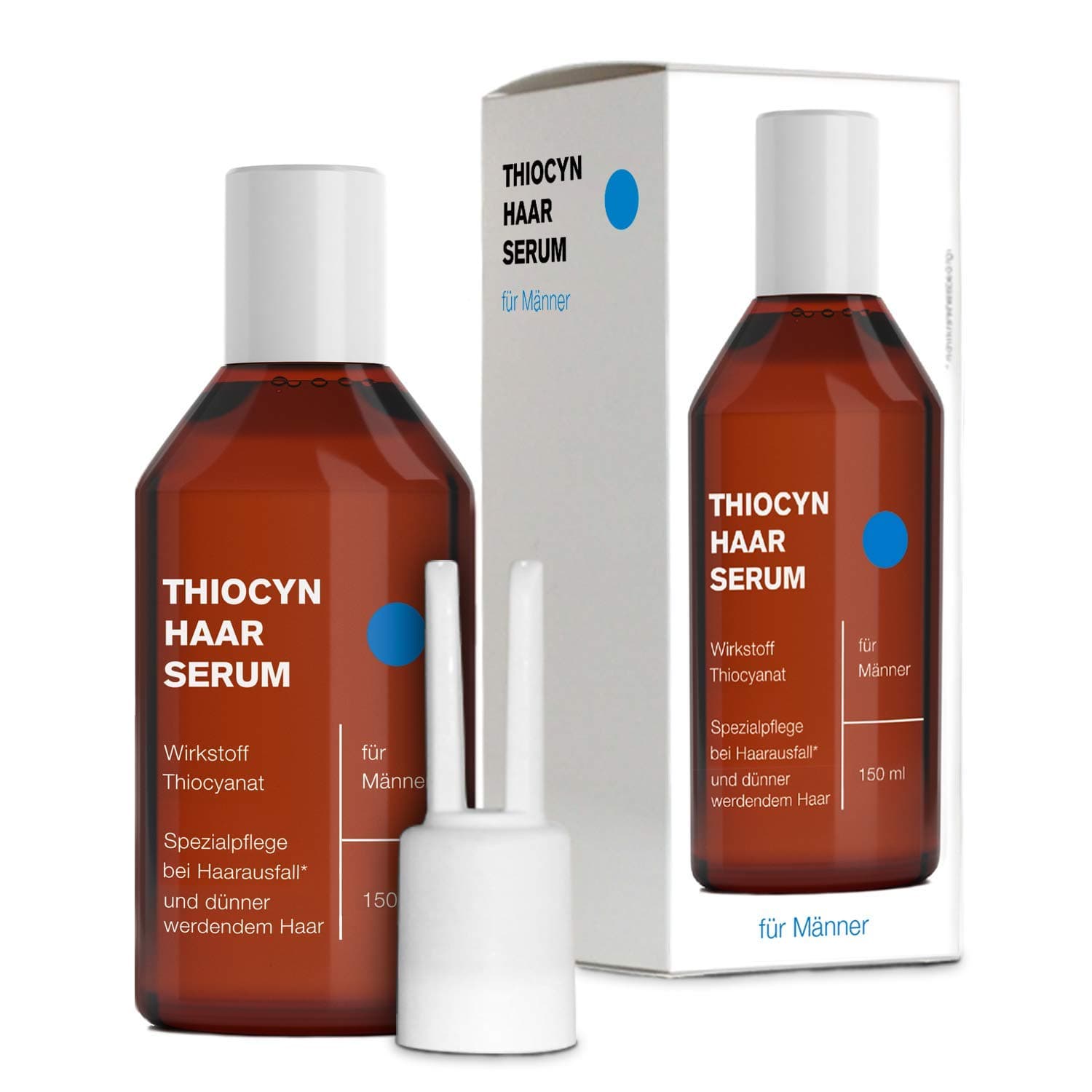 Thiocyn hair serum for men, scientifically founded special care against hair loss, without hormonal ingredients, made in Germany, independent of age, 150 ml