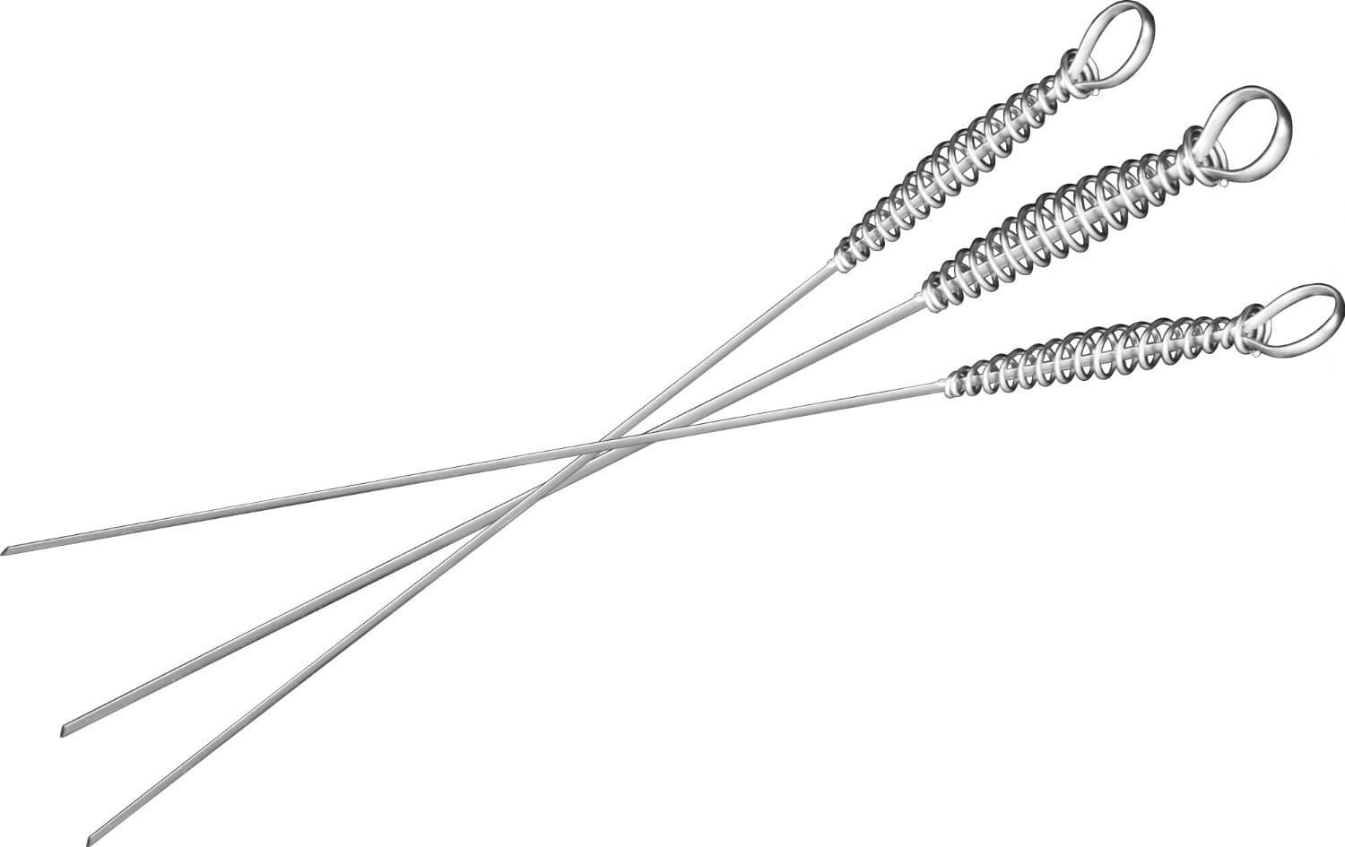 CharbabGrill 16-inch Premium Skewer with Heat Risitant Wire Handle Pack of (12)