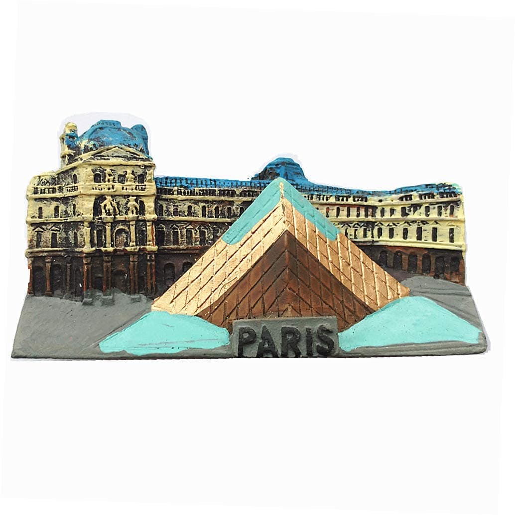 The Louvre Museum Paris France 3D Fridge Magnet Travel Souvenir Gift Home & Kitchen decor magnetic sticker Louvre Paris Refrigerator Magnet
