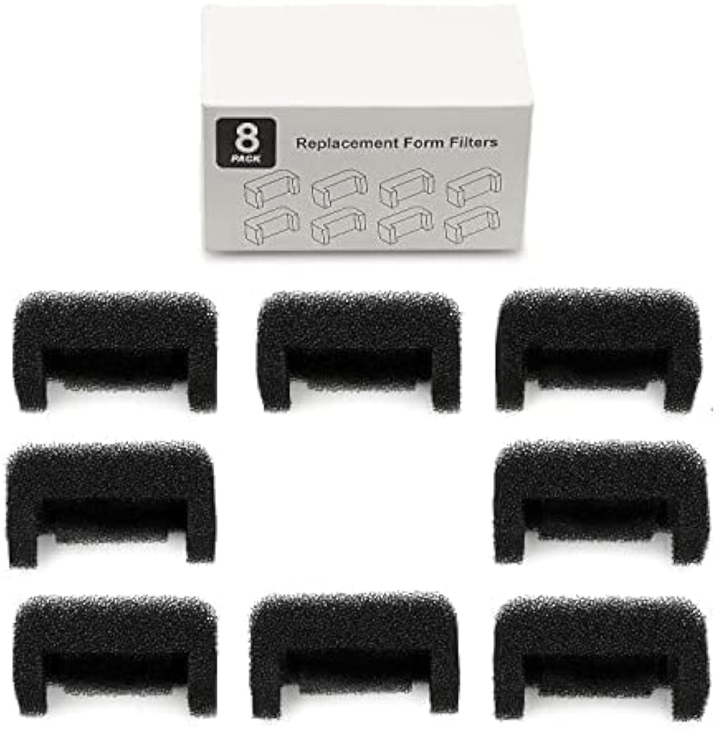 8 Packs Foam Replacement Filters