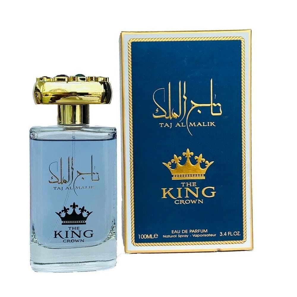 Taj Al Malik The King Crown 100ml EDP | For Men Arabic Perfume Spray UAE | Citrus, Lemon, Lavender, Vetiver, Patchouli, Tonka bean, Juniper Berries by aClickAway