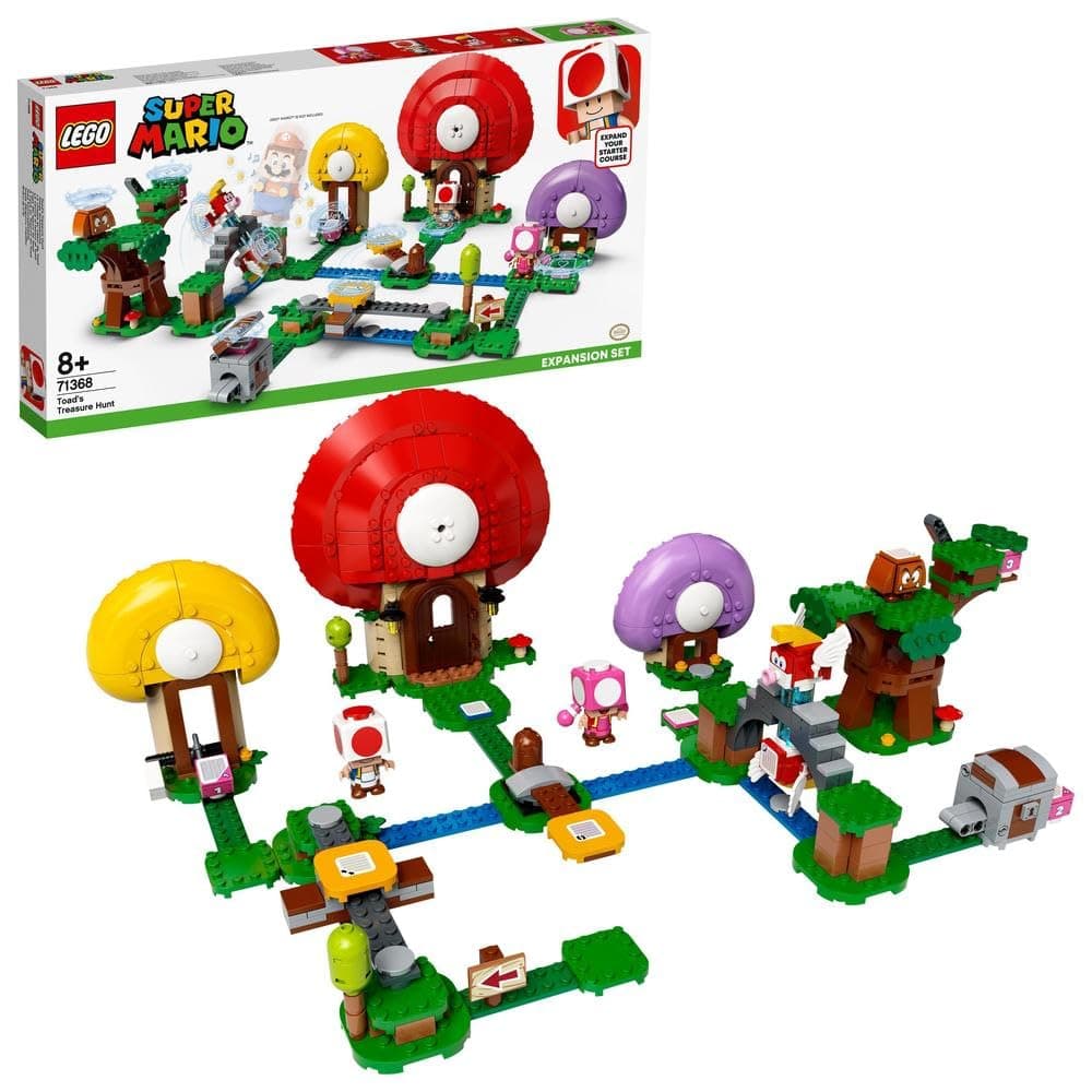 Super Mario Toad’s Treasure Hunt Expansion Set 71368 Building Kit (464 Pieces)