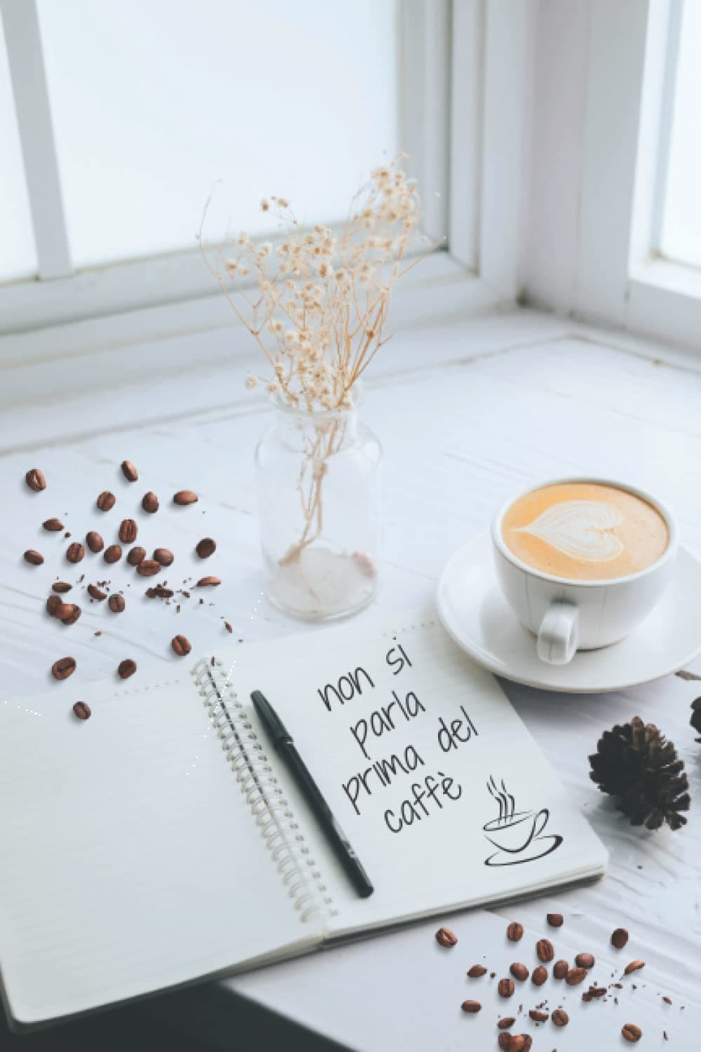 non si parla prima del caffè: Passione caffè degustazione | Quaderno per gli amanti della caffeina | Taccuino per gli appassionati di torrefazione | ... da offrire / 110 pagine per amanti del caffè