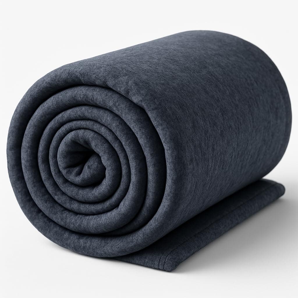 BSB HOME® 300 GSM Special for Heavy Winter Plain Light Weight and Warm Woollen Blanket for Single Bed (152x220 cm, Color-Grey or Charcoal)