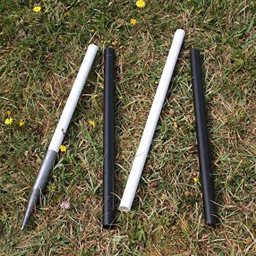 Compact Ranging Poles - 4 Interlocking Sections Up To 2 Meters - Ideal For Marking Out Key Points For Measuring, Surveying, Teaching