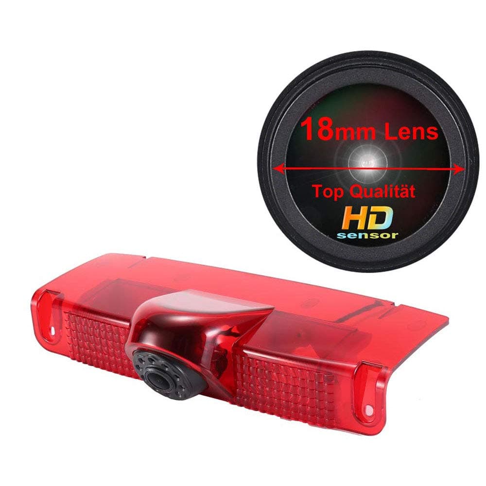 Super HD 1280 * 720 Pixels Car Third Roof Top Mount Brake Lamp Camera Brake Light Rear View Backup Camera for Chevrolet Express GMC Savana Vans Exporer Vans Cargo Reverse Parking Camera