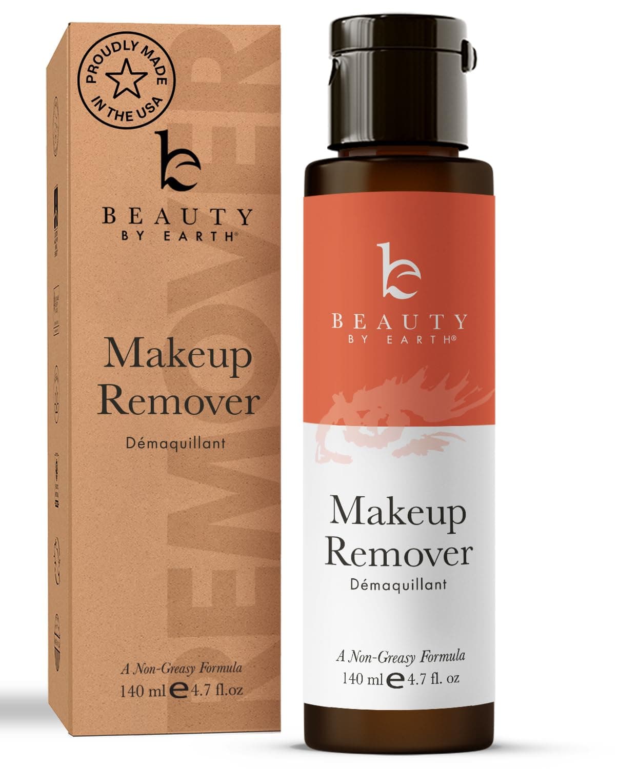 Makeup Remover; with Organic and Natural Ingredients; Gentle, Oil Free Ultra Lightweight Liquid for Easy Removing and Cleansing Eye or Face Make up; Use With Pads, Wipes or Face Towels All Skin Types