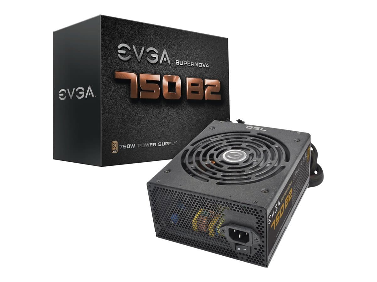 EVGA Supernova 750 B2, 80+ Bronze 750W, Semi Modular, 5 Year Warranty, Includes Free Power On Self Tester, Power Supply 110-B2-0750-VR