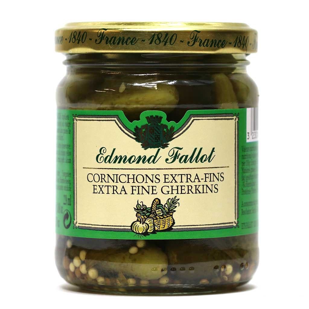 Cornichons Extra-Fins (Extra Fine Gherkin Cucumbers), 6.7 ounce jar