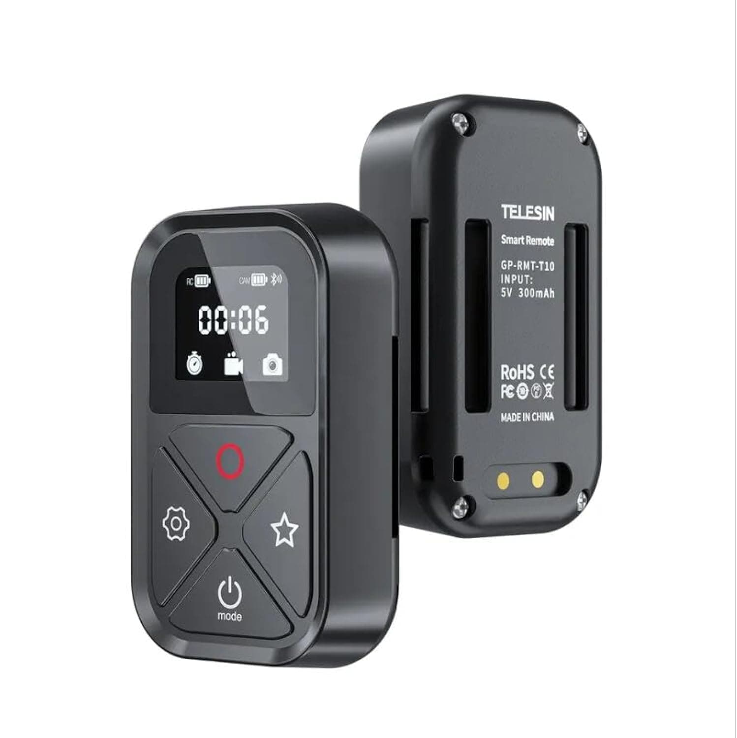 WiFi Smart Remote Control, Smart Wireless Remote Control for GoPro Hero 12/11/10/9/8/MAX, Waterproof Dustproof with LCD Indicator GoPro Accessory