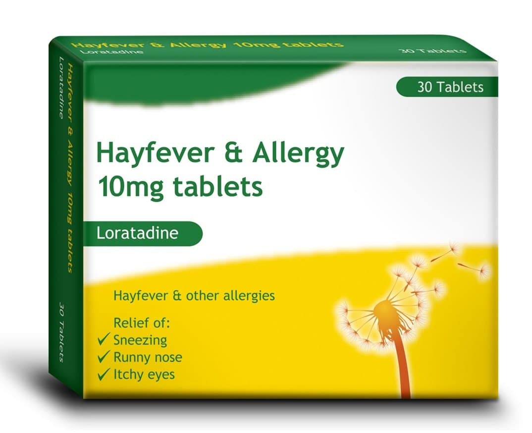 Loratadine Hayfever & Allergy Relief 10mg Tablets x 30 GSL