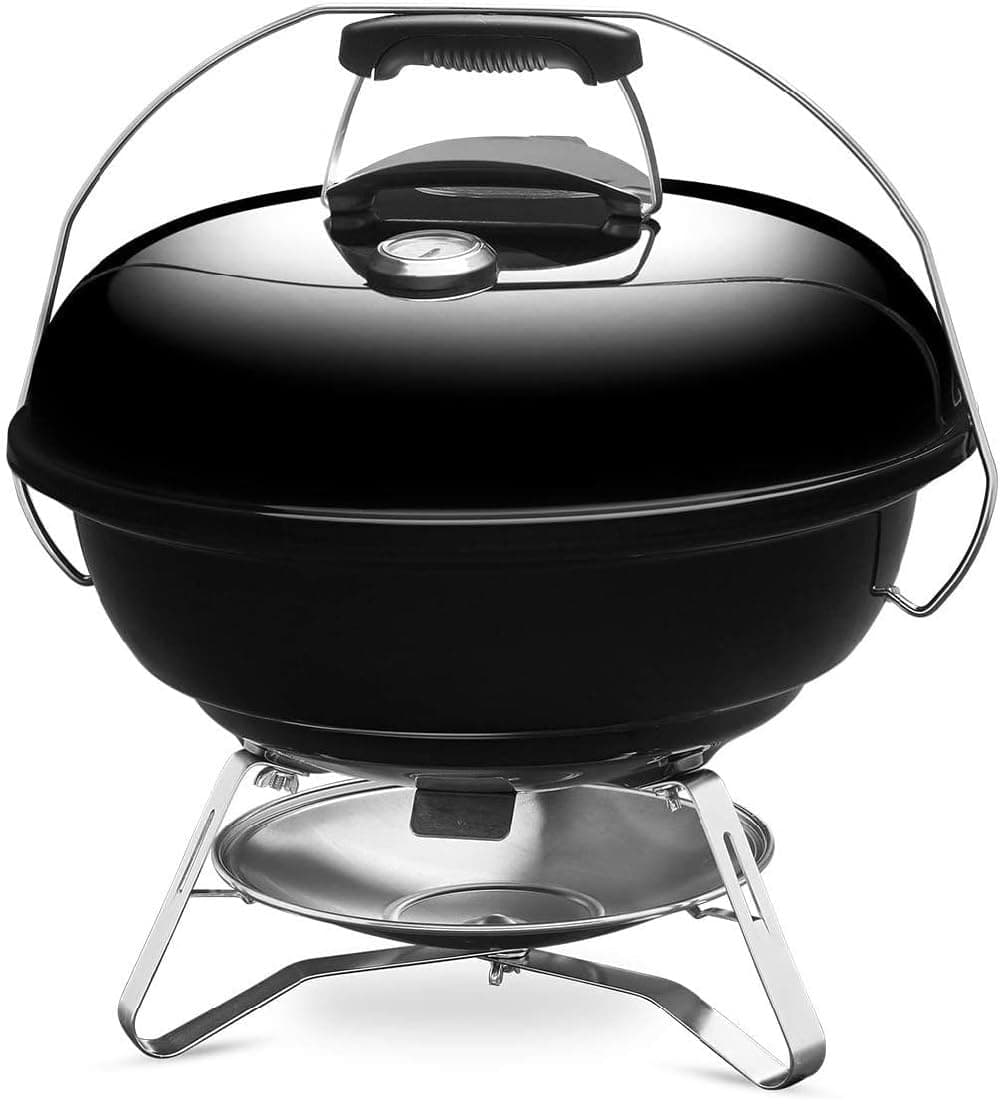 ウェーバー(Weber) バーベキュー コンロ 直径47cm ジャンボジョー キャンプ 焚火台 6-8人用【日本正規品10年保証】温度計付き 1211308 黒 47cm