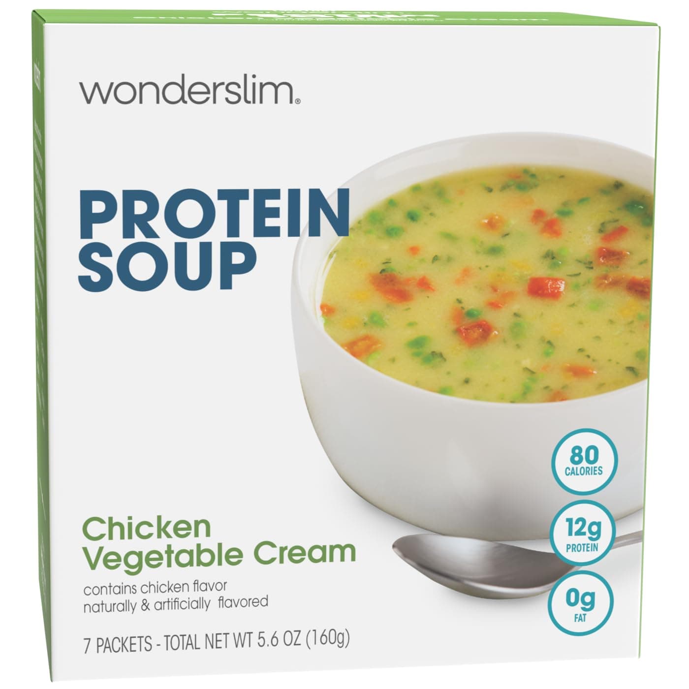 Protein Soup, Chicken & Vegetable Cream, 12g Protein, No Fat (7ct)