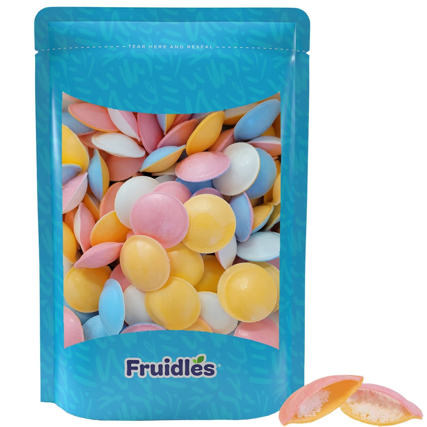Fruidles Sour Satellite Wafers Filled With Sour Powder, Fun for Snacking, Parties, Events, and Platters, Non-GMO - (Pack of 24)