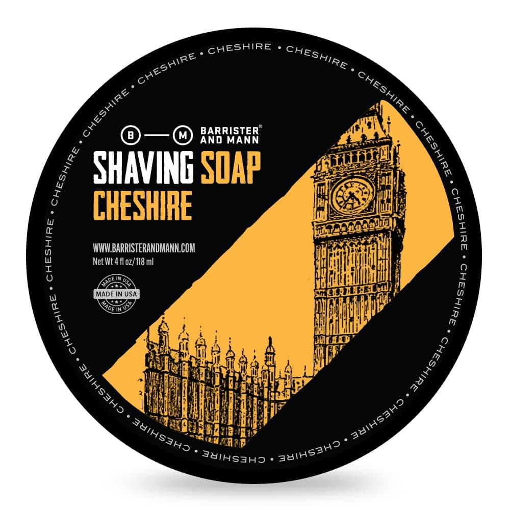 Shaving Soap | Luxury Dense, Rich & Creamy Lather Tallow Wet Shave Puck Notes of American Clary Sage, Bergamot, Lavender, Patchouli | Grooming Routine for Men 4 Oz (Cheshire)