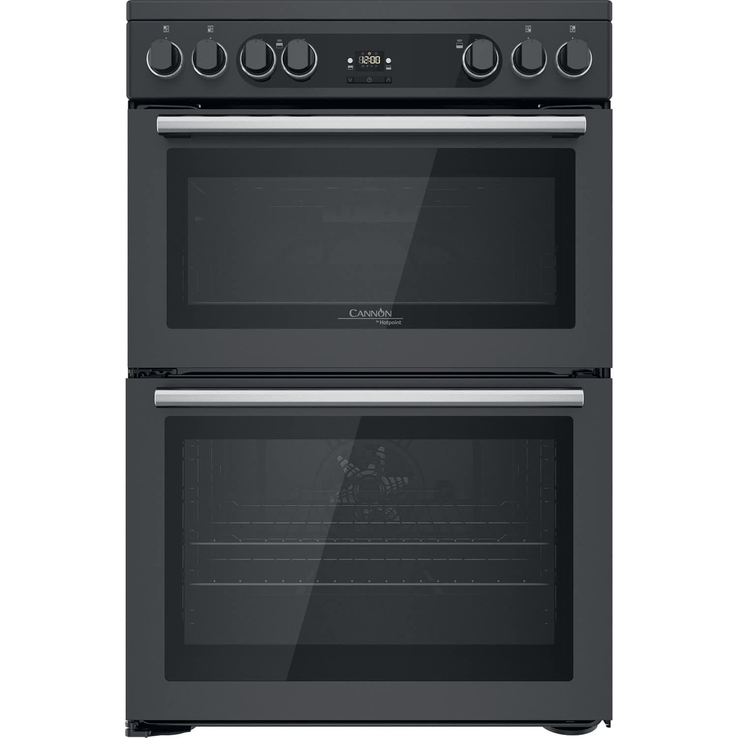 Hotpoint Cannon 60cm Double Oven Ceramic Electric Cooker - Anthracite