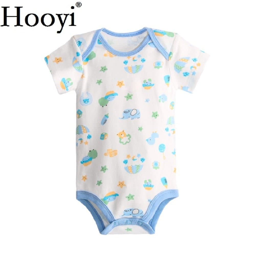Hooyi Baby Bodysuits Newborn Boys Girls Bebe One-Piece Clothing Infant Jumpsuit Overall Animal Tops