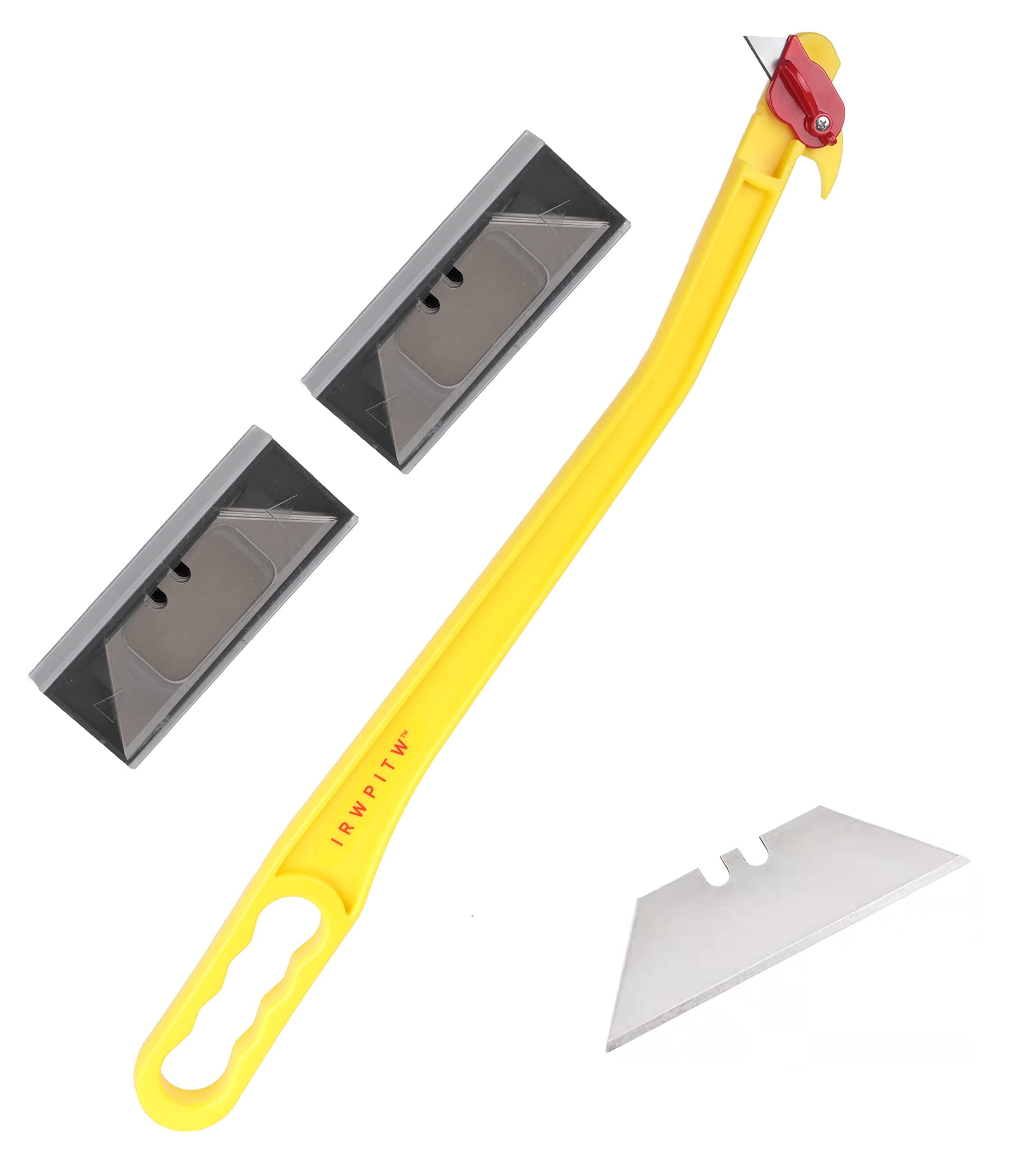 Hay Knife, 29" Hayknife and 20 Blades, Net Wrap & Baling Twine Cutter, Open Big Hay Bale Tool, Cutting Round Hay Net, Cut Mesh, Plastic Wrap, Hay String, Long Large Handle Hook, for Cow & Horse Farm