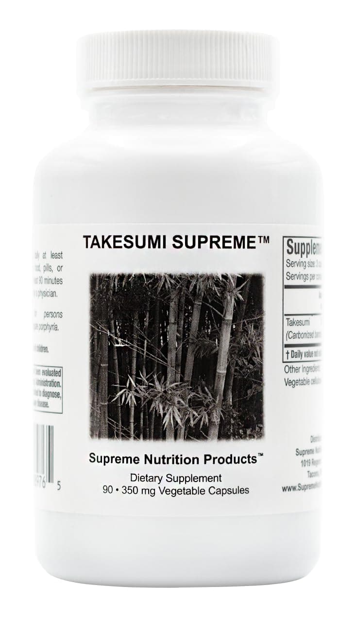 Supreme Nutrition Takesumi Supreme, 90 Pure Activated Bamboo Charcoal Vegetarian Capsules