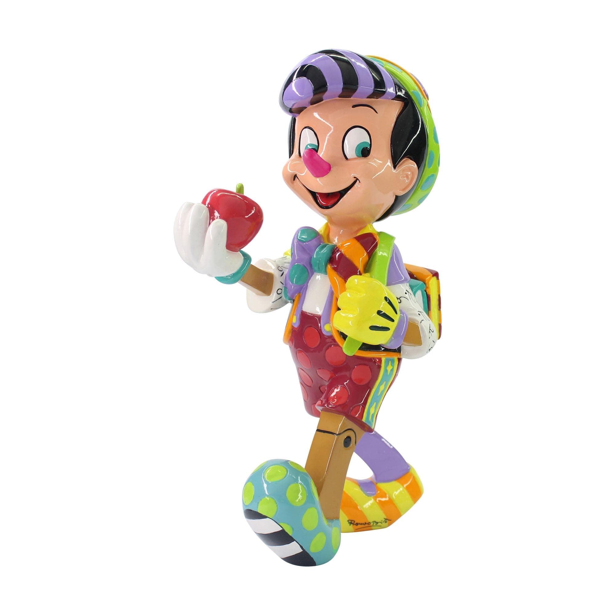 Enesco Disney by Britto Pinocchio 80th Anniversary Figurine, 8.11 Inch, Multicolor