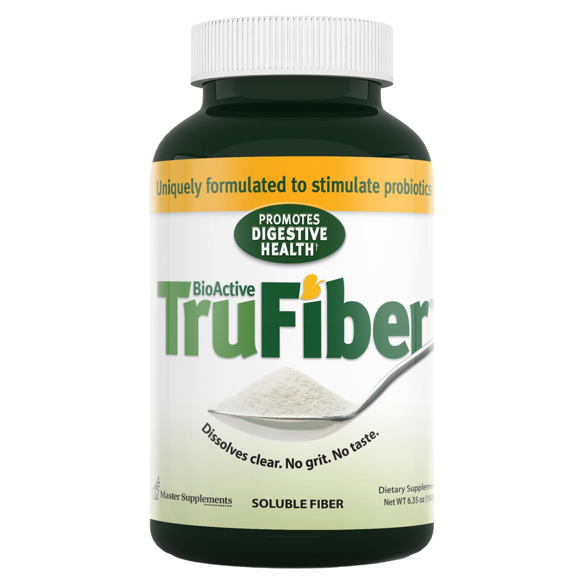- Master Supplements TruFiber - 6.35 oz - Prebiotic Fiber to Help Boost Probiotic Growth - Supports Digestive Health - Vegan, Gluten Free - 50 Servings