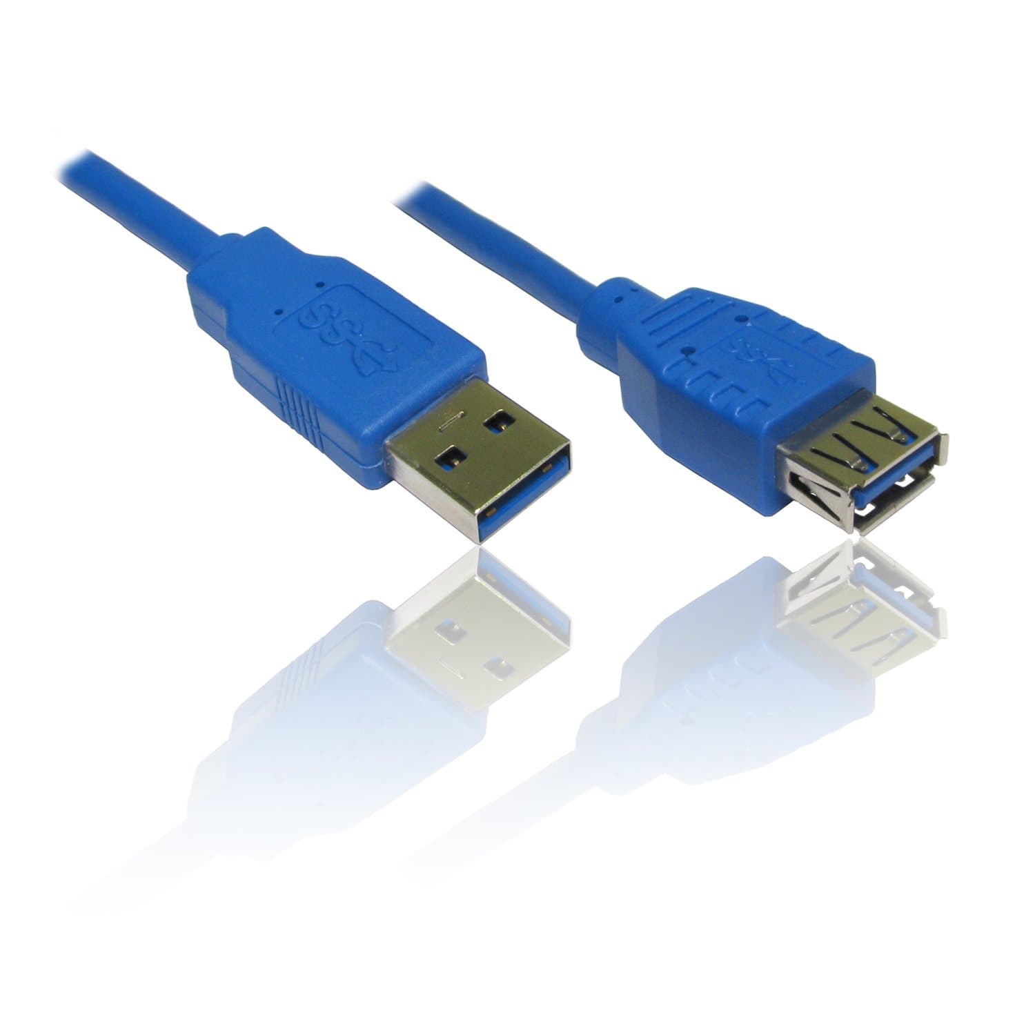 2m USB 3.0 A Male to A Female Cable, Lead, Wire, Cord Blue