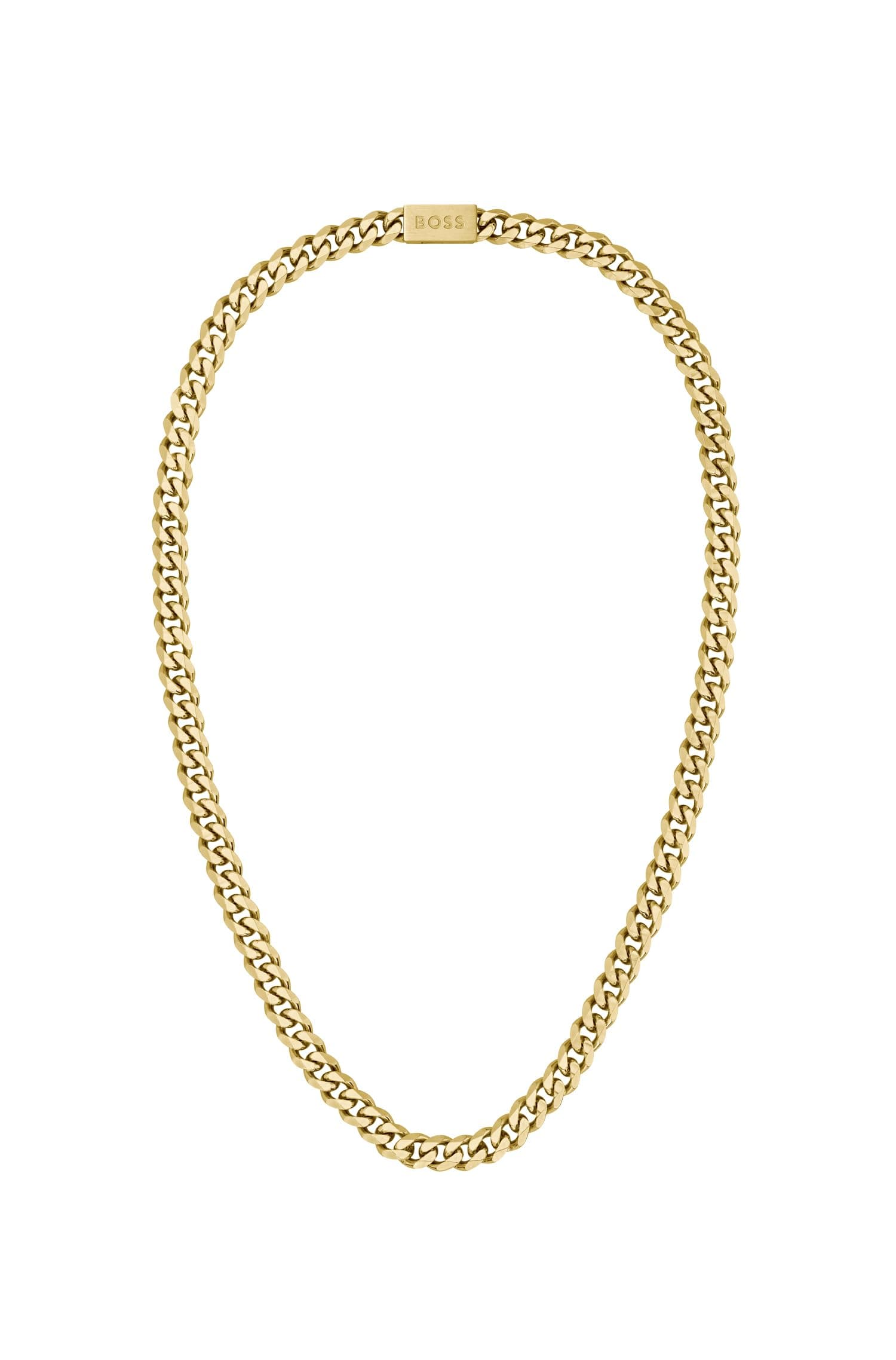 BOSS Jewelry Men's CHAIN FOR HIM Collection Chain Necklace Yellow gold - 1580402