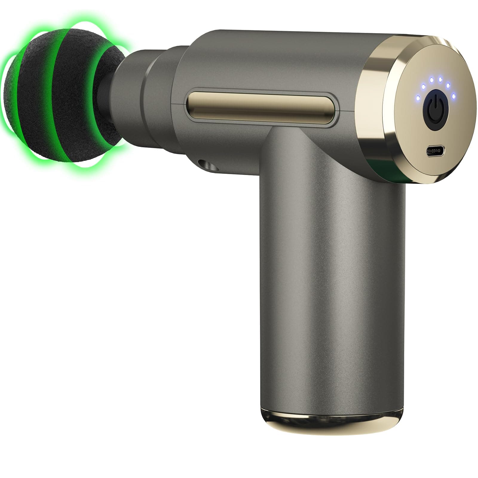 cotsoco Massage Gun Deep Tissue for Pain Relief with 4 Massage Heads & 6 Speeds, Electric Mini Handheld Body Massager for Any Pain Relief, Best Gifts for Men and Mom