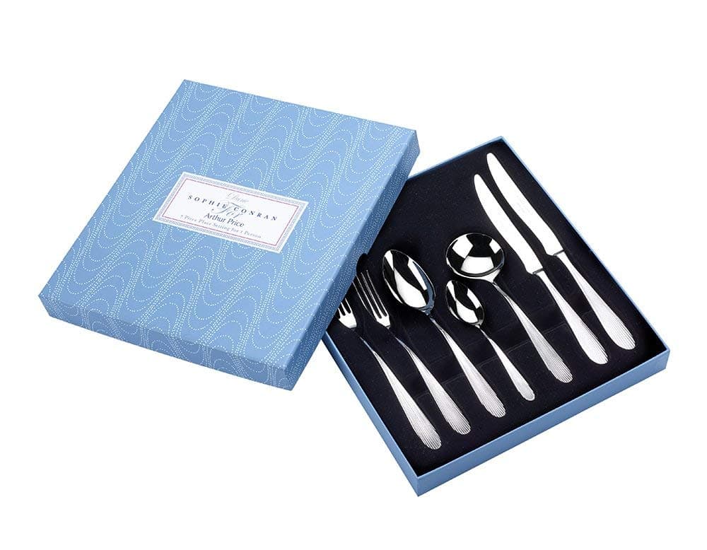 Sophie Conran for Arthur Price Sophie Conran Dune 7 Piece Place Seting, Stainless Steel, 27 x 25 x 3 cm