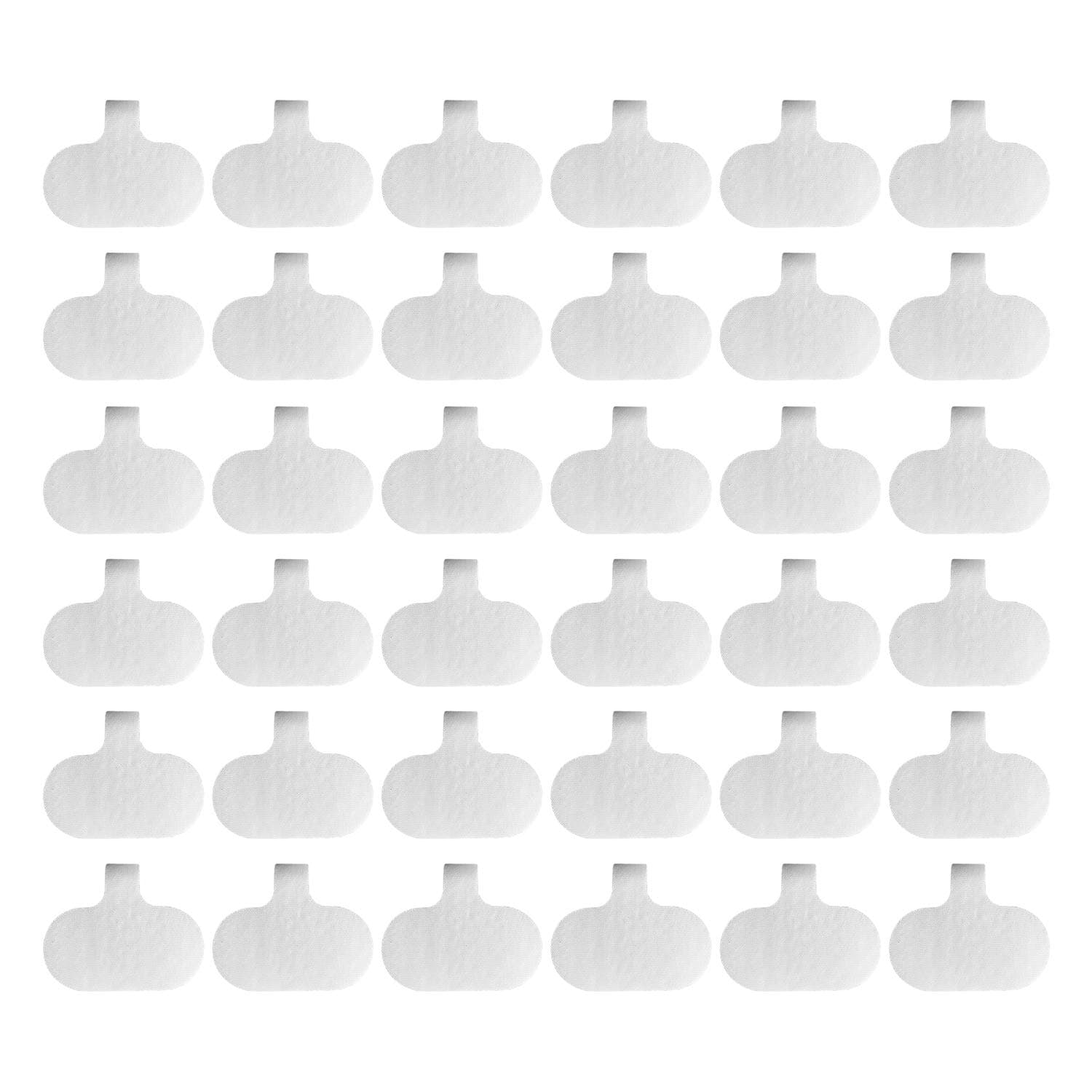 Cable Labels by Wrap-It Storage, Oval, White (36 Pack) Write On Cord Labels, Wire Labels, Cable Tags and Wire Tags for Cable Management and Identification for Electronics, Computers and More