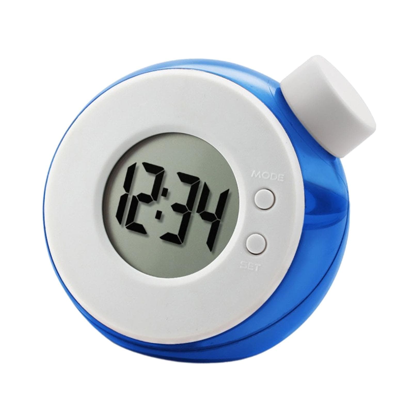 Generic Water Powered Clock Digital Clock Alarm Clock Bedside Clock for Bedroom Night Stand, Blue, 8.8cmx8.2cmx7.7cm