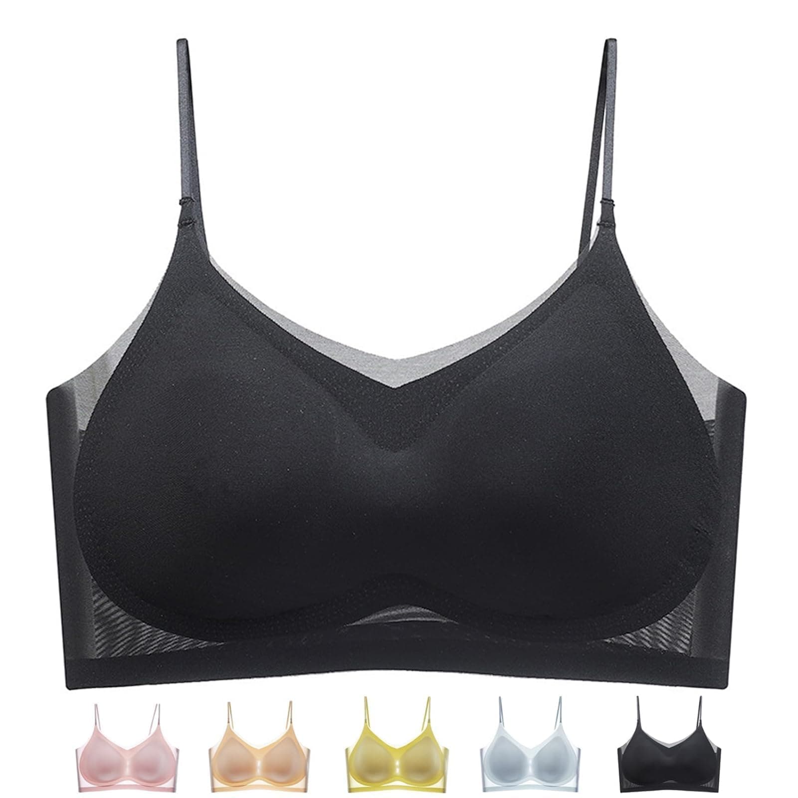 2023 NEW Summer Ultra Thin Plus Size Ice Silk Comfort Bra, Breathable Cooling Lifting Ice Silk Comfort Bras For Women