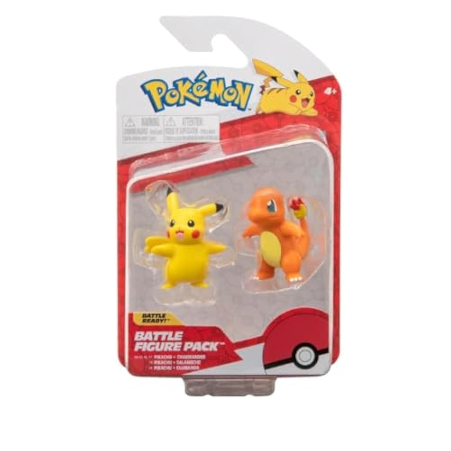 Pokemon Battle Figure Kanto 2-Inch - Pikachu + Charmander