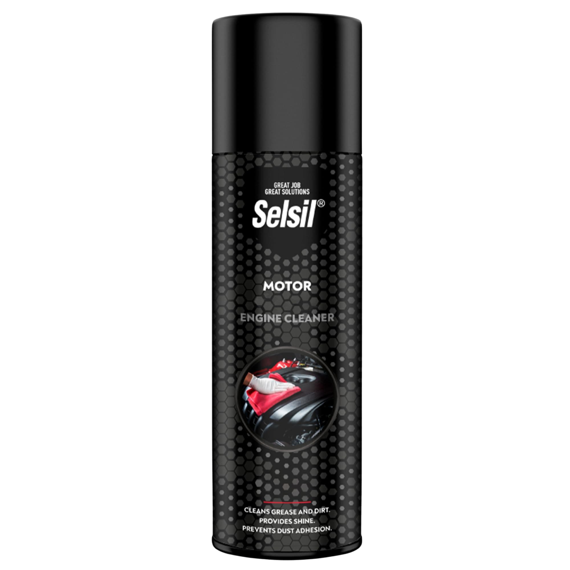 selsil Professional Engine Cleaner and Degreaser Spray, 16.90 fl oz, Non-foaming Engine Cleaner Spray, Removes Oil & Grease, For All Types of Engines Automotive, Industrial & More, 1 Pack