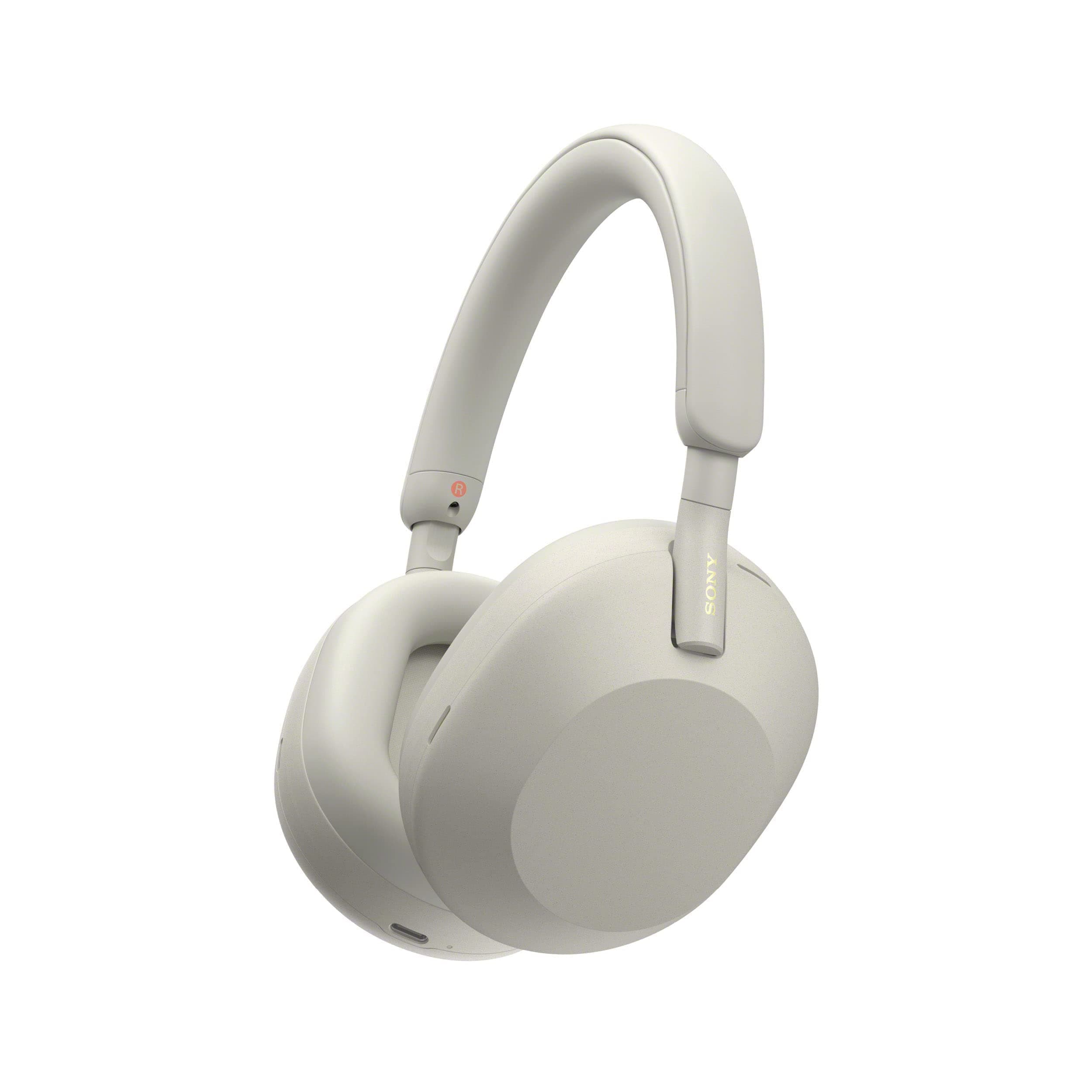 WH-1000XM5 Wireless Industry Leading Noise Canceling Headphones with Auto Noise Canceling Optimizer, Crystal Clear Hands-Free Calling, and Alexa Voice Control, Silver
