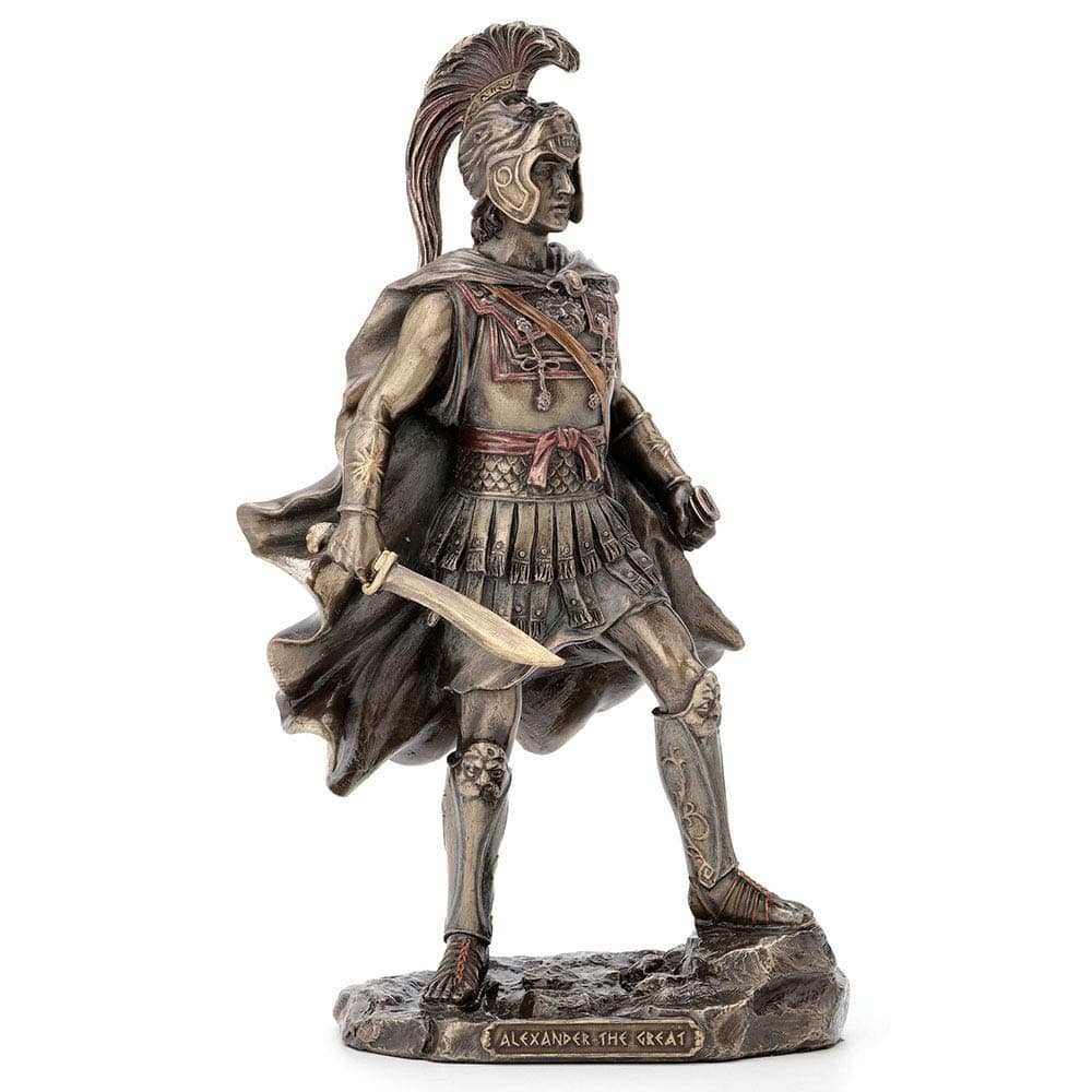 Veronese Design 9.75 Inch Alexander The Great Greek Roman Warrior Historical Antique Bronze Finish Statue Figurine Sculpture