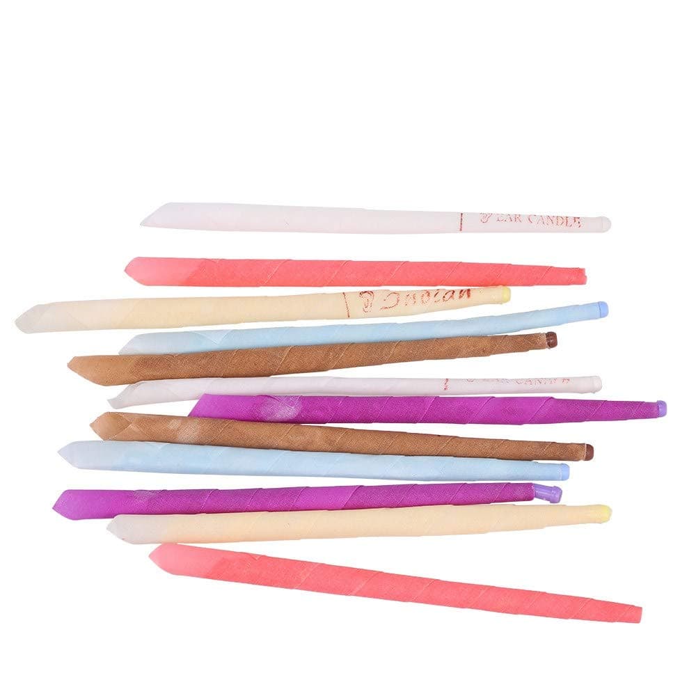 suzicca 10pcs Fragrance Ear Candles Healthy Care Natural Ingredients Ear Treatment Ear Wax Removal Cleaner Ear Coning Treatment