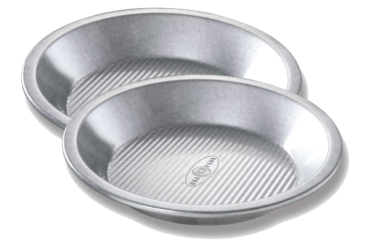 Bakeware Aluminized Steel Commercial Pie Pan, Set of 2, Silver