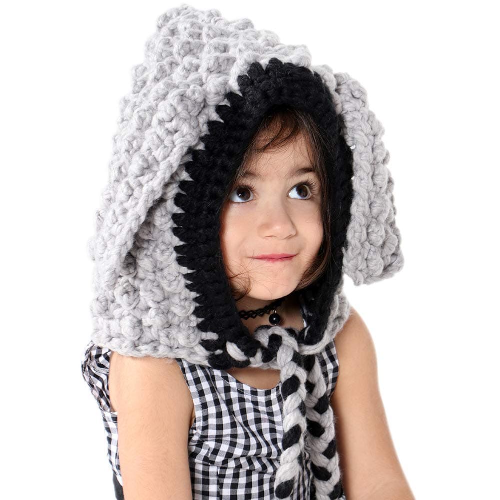 Tacobear Kids Hat Knit Cap Crochet Animal Hat Scarf Warm Winter Hat Handmade Coif Hooded Beanie Hat for Boys Girls