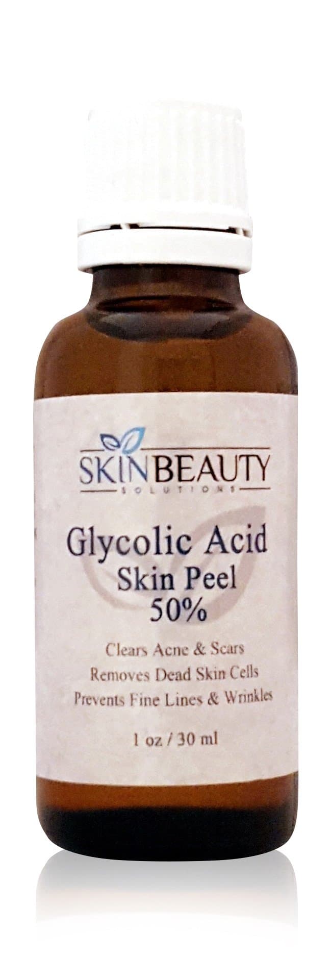 (1 oz/30 ml) GLYCOLIC Acid 50% Skin Chemical Peel - Unbuffered - Alpha Hydroxy (AHA) For Acne, Oily Skin, Wrinkles, Blackheads, Large Pores & More (from Skin Beauty Solutions)