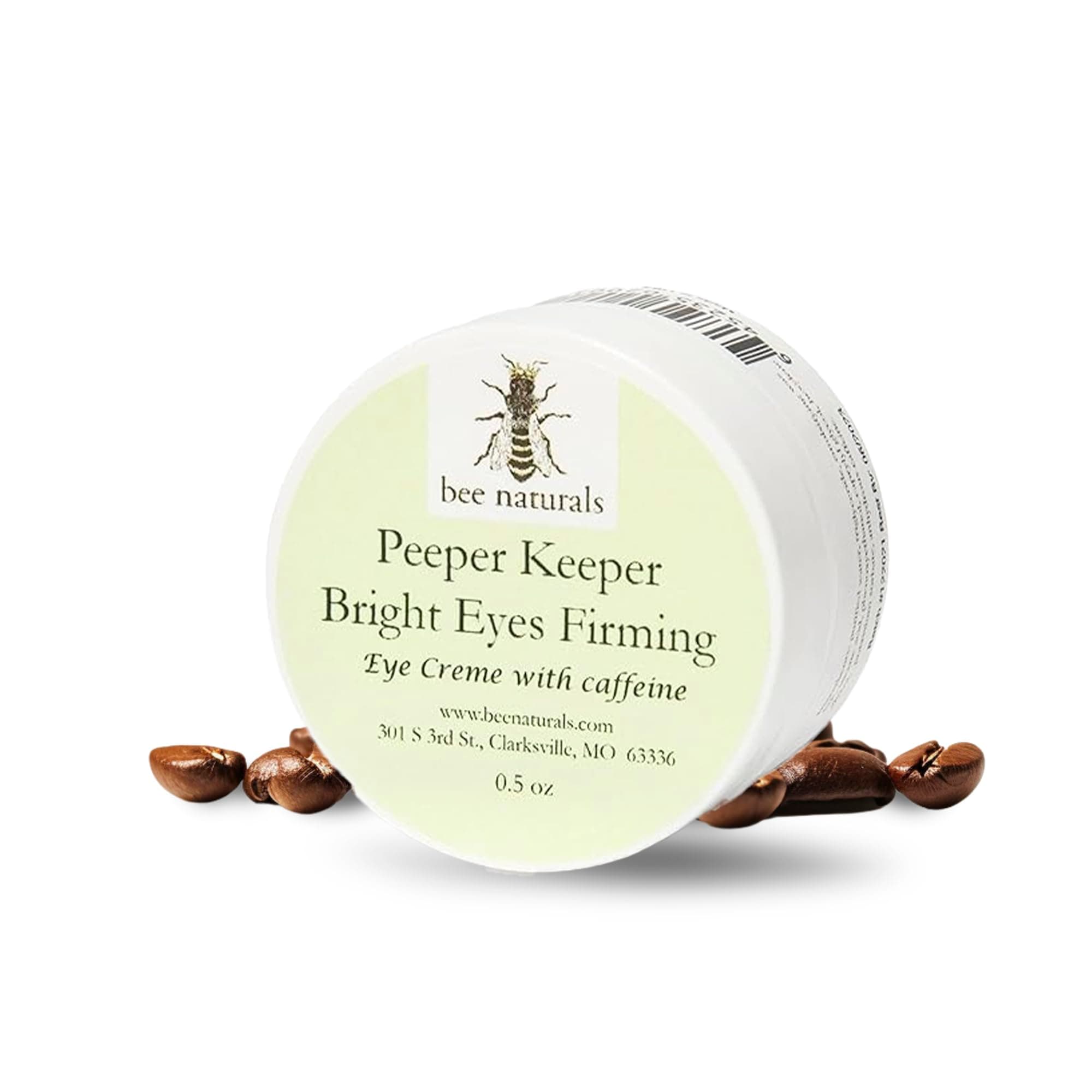 Peeper Keeper Bright Eyes Firming Crème - Caffeine Enriched for Puffy Eye Reduction - Gentle Daily Use After Cleansing - Caution for Caffeine Sensitivity