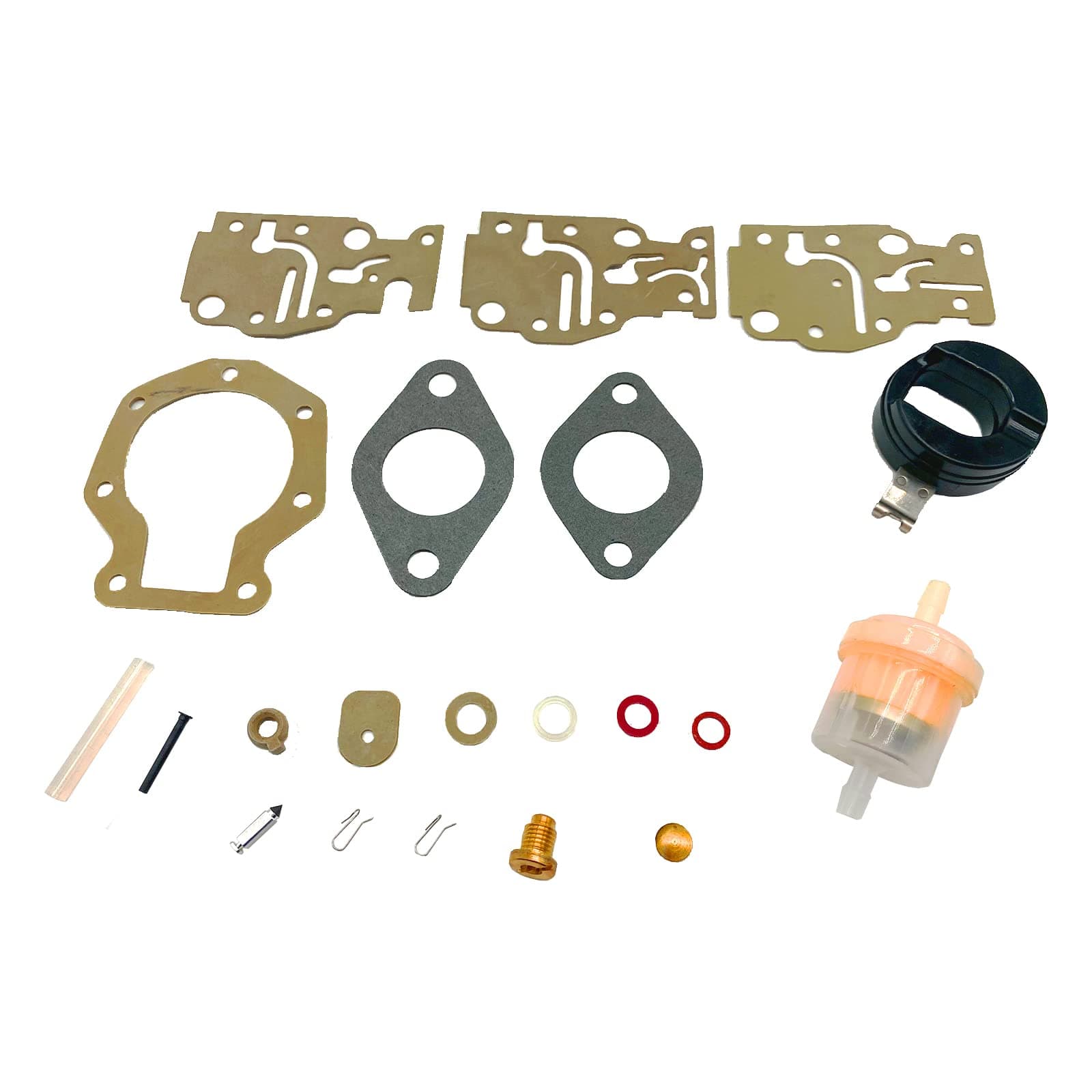 HalyCare Carburetor Rebuild Kit for Johnson Evinrude 439073 431897 18-7219 6 8 9.9 15 20 HP (1PACK)